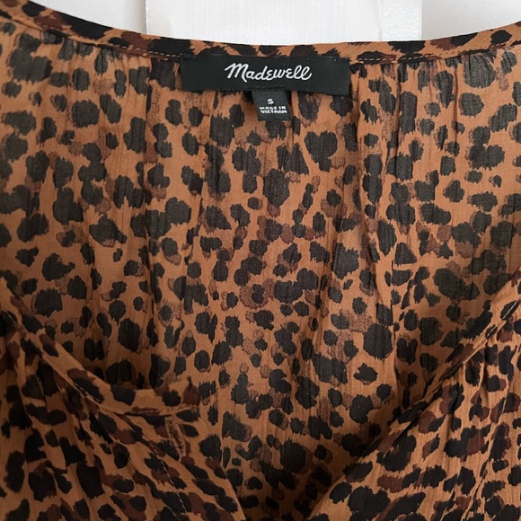 Madewell Cheetah Print Blouse - Picture 4 of 4